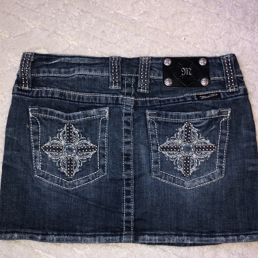 Miss Me Denim Mini Skirt